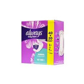 ALWAYS DAILY LINERS 40+20